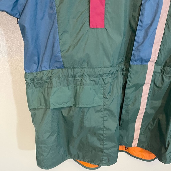 ADIDAS Windbreaker Men 2XL Vintage Atric Lite Colorblock Hoodie Jacket Green NWT - Picture 11 of 14